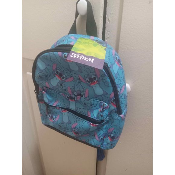 Disney Handbags - Unique STITCH faux leather backpack
